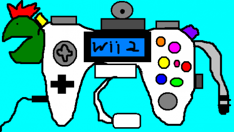 Artist's mock-up of possible Wii 2 controller layout.