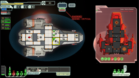 The most exciting of FTL's battles leave you teetering on the precipice of destruction.