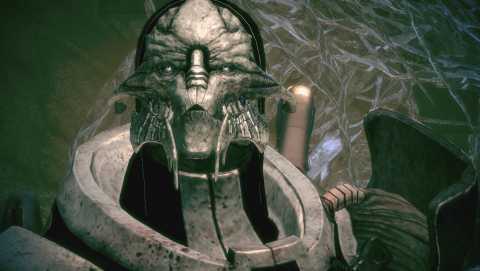  Saren, on his way to do something totally horrible.