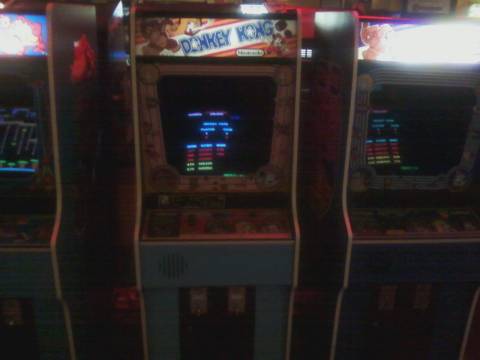  The most famous Donkey Kong machine in the world.