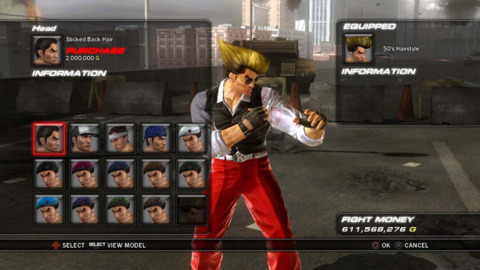 You can customize the fighters with all sorts of different parts. 