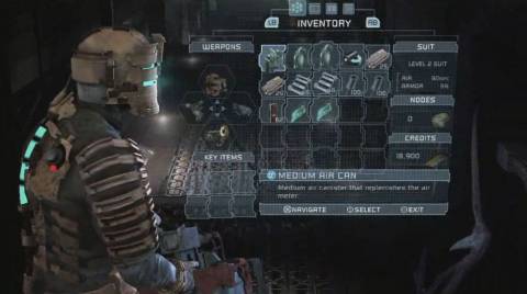 Inventory management is important in Dead Space