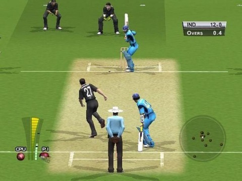 An example of bowling in the game