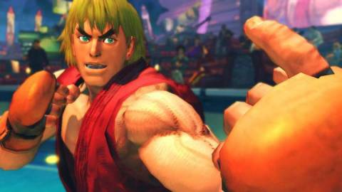 Ken's opening fight animation in Street Fighter IV.