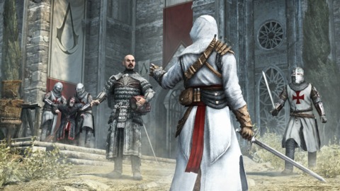 Altair is back, and he's lost his perfect American accent from the first game!