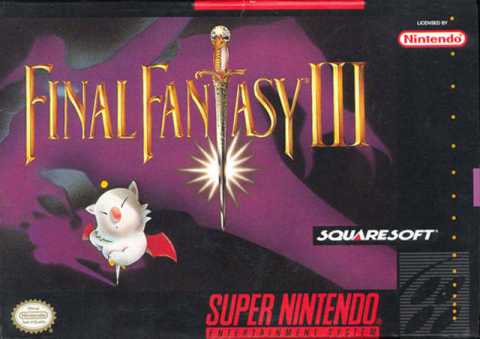 Front cover of Final Fantasy III (US) for SNES
