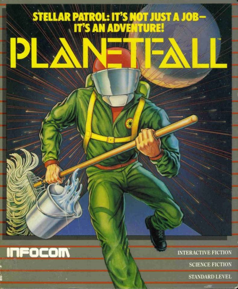 Planetfall box art 2x3" fridge/locker magnet  Infocom interactive fiction 