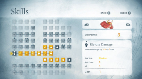 There's a lot of leveling up to be done in Child of Light, as this beast of a skill tree demonstrates.