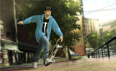 Dyrdek's challenges ask you to gesture while you do grinds and drop into banks.