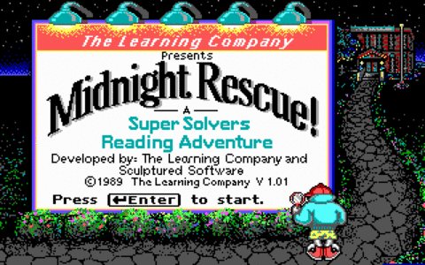 The title screen in VGA mode.