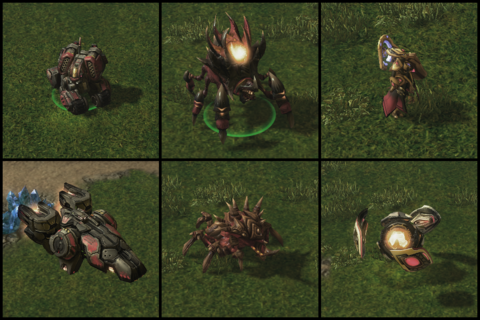 The new blood, from top-left: Cylcone, Ravager, Adept, Liberator, Lurker, and Disruptor.