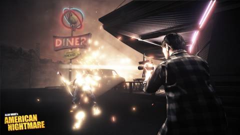 While Alan Wake had too little light at times, American Nightmare constantly has too MUCH light all the time.