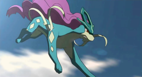  Suicune seen in the movie Ruler of Illusions: Zoroark