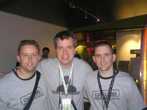  Myself, Major Nelson and my buddy Roach at E3 2005.
