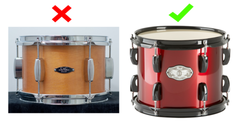 Examples of the types of drums you should and shouldn't buy