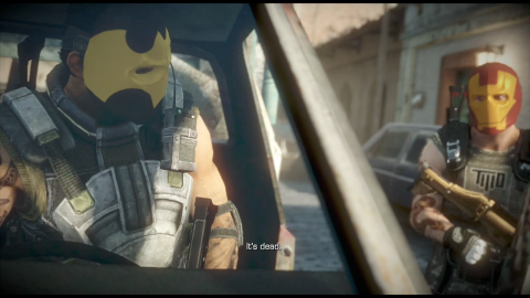 Custom masks increase the ridiculousness of Army of Two. 