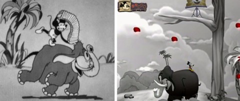 Original Cartoon vs.  In-Game