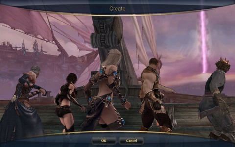 The avatars available during character creation.