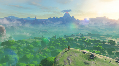 How could I write about Breath of the Wild without showing a standard landscape shot of the world.