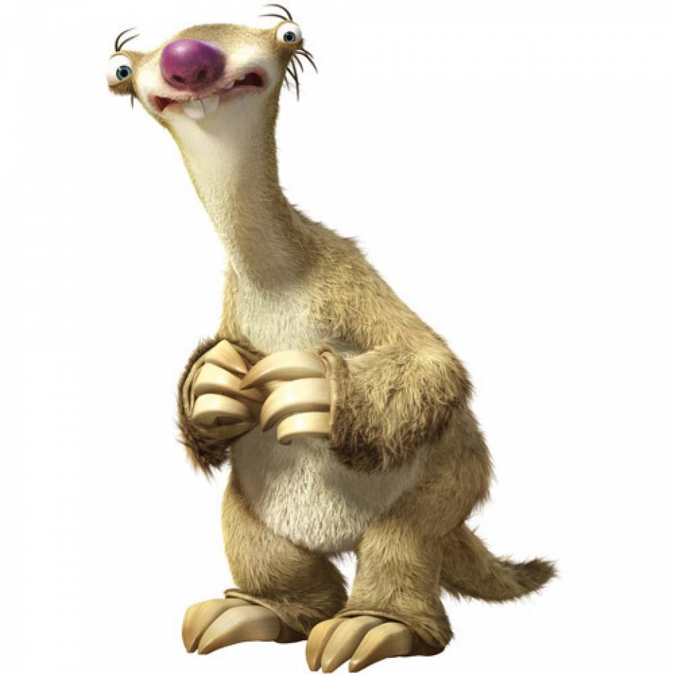 Sid is a sloth and one of the main characters in the Ice Age movies. 