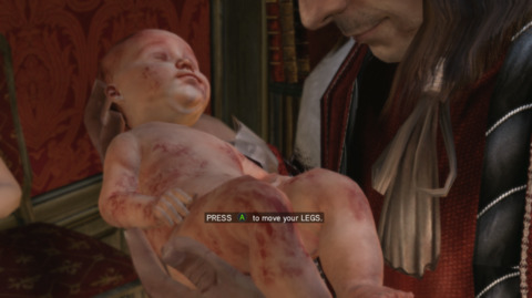 Hideo Kojima thinks he's so cool for making a game where you carry a baby? Eff that! BE THE BABY! #Assassin'sCreedII #BeTheBaby 