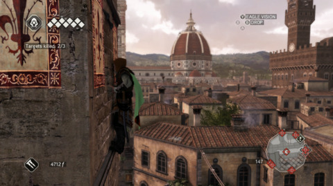 Ezio can climb incredibly well. Hope you're not afraid of heights 