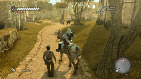 Horses play a bigger role in this game than the last one. So does following people. So much following.