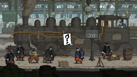 The animations give the characters personality when words cannot. Barrel-chested Freddie struts his bravery on the battlefield, Emile struggles to clamber up ledges and over boxes, and so on.