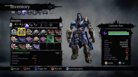 The menu system is much better than the first Darksiders but the textures could use some work