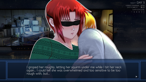 The sex scenes can be censored by having characters wear Christmas sweaters. How festive!