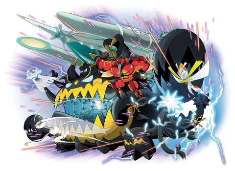 Ultra Beasts Typing Stats and movepull as well as marshadows signature  move.