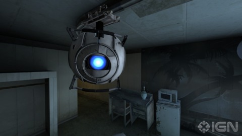 It's worth sticking around and waiting for Wheatley to say something else, as there are some hidden lines!