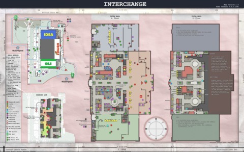 Interchange is a new addition and has no in-game map currently