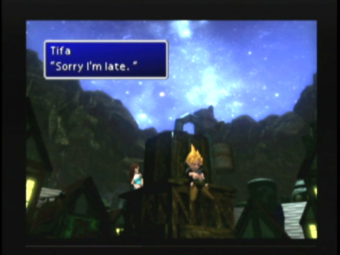 Here's one of Final Fantasy VII's better attempts at dialogue