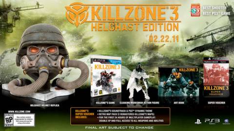 An advertisement for the Helghast Edition of Killzone 3.