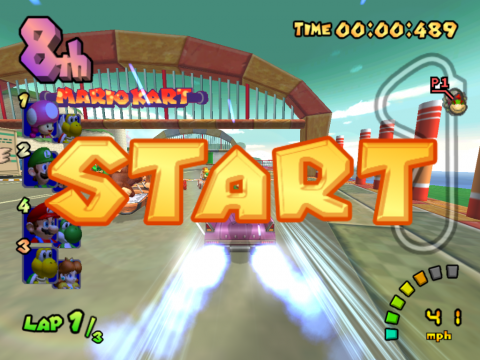 A successful Double Dash!! in Mario Kart: Double Dash!!