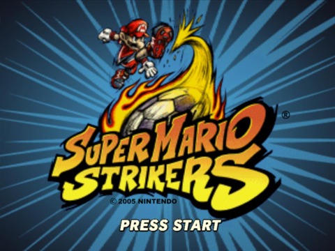 Super Mario Strikers, the first game in the Strikers series.