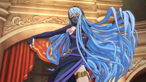 A disguised Azura performing in Cyrkensia's grand Opera House