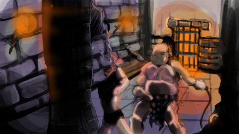... And another concept piece I speed drew to flesh out the mood for the first story encounter.