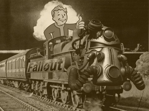 Replace some of the Fallout imagery with Chocobos and forklifts and you've got a picture that truly represents E3 2015!