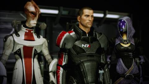 Commander Shepard has a posse