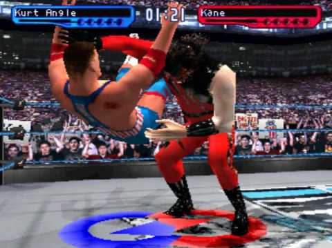 Kurt Angle is tasting Kane's wrath.