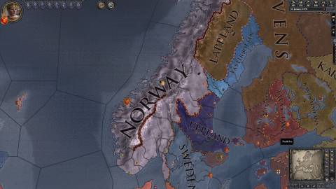 The Kingdom of Norway under King Olaf.