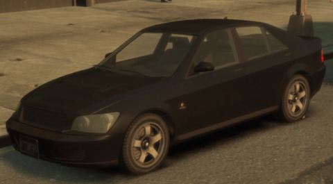 Front view of the stock Sultan in GTA IV