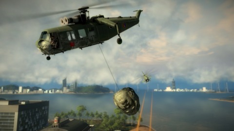  A wrecking ball, Just Cause 2 style.