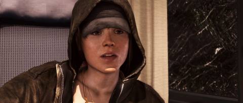 Ellen Page stars as Jodie Holmes, both in voice and in likeness.