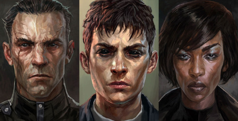 Daud (left),The Outsider (middle), and Billie Lurk (right).