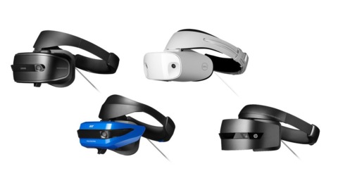 The four headsets currently on the market.
