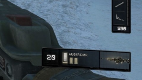How much ammo do I have left? The number and the bigger bar is how much is in the magazine.
