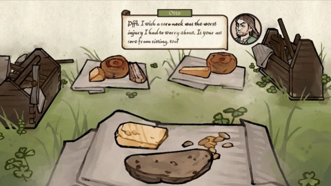 This game is so good it's able to tell you information about characters and the world they live in just by showing what their lunch and handwriting looks like